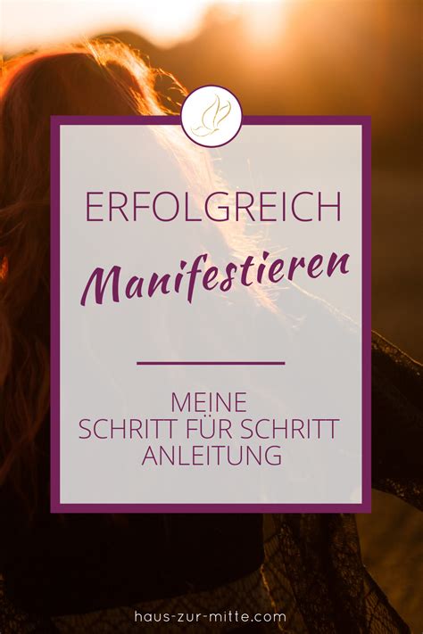 manifestieren anleitung